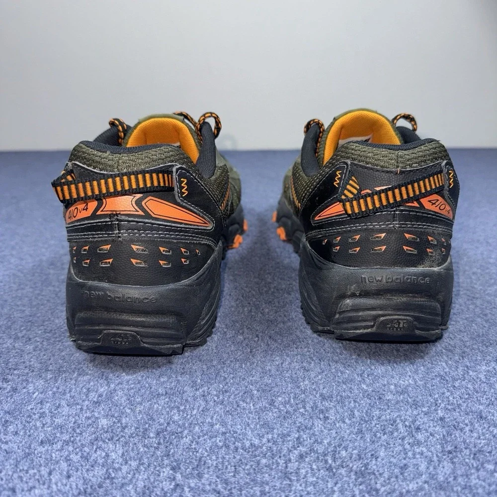 New Balance 410 V4 Mens Green Orange Trail Running Shoes Size 10 Breathable Mesh